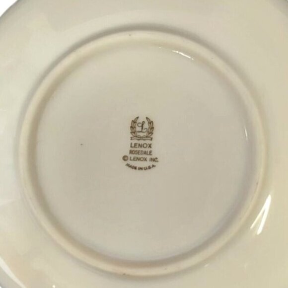 Lenox Rosedale Fine China Serving Bowl 9" Mint Condition Blue Rose - Picture 7 of 8